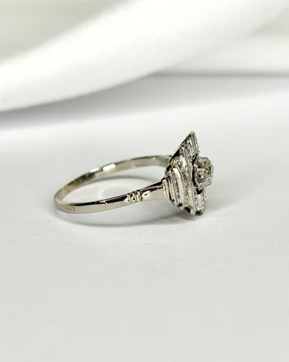 Bague Art Déco Diamants "Amanda" - Elliade Paris