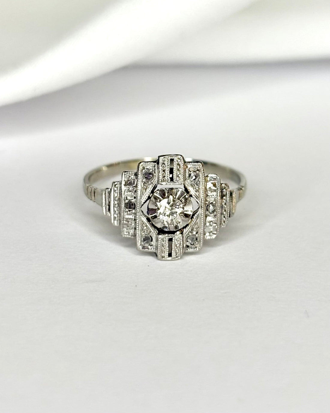 Bague Art Déco Diamants "Amanda" - Elliade Paris