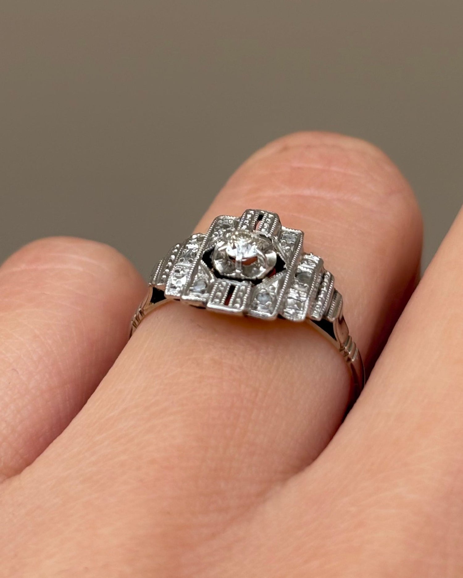 Bague Art Déco Diamants "Amanda" - Elliade Paris