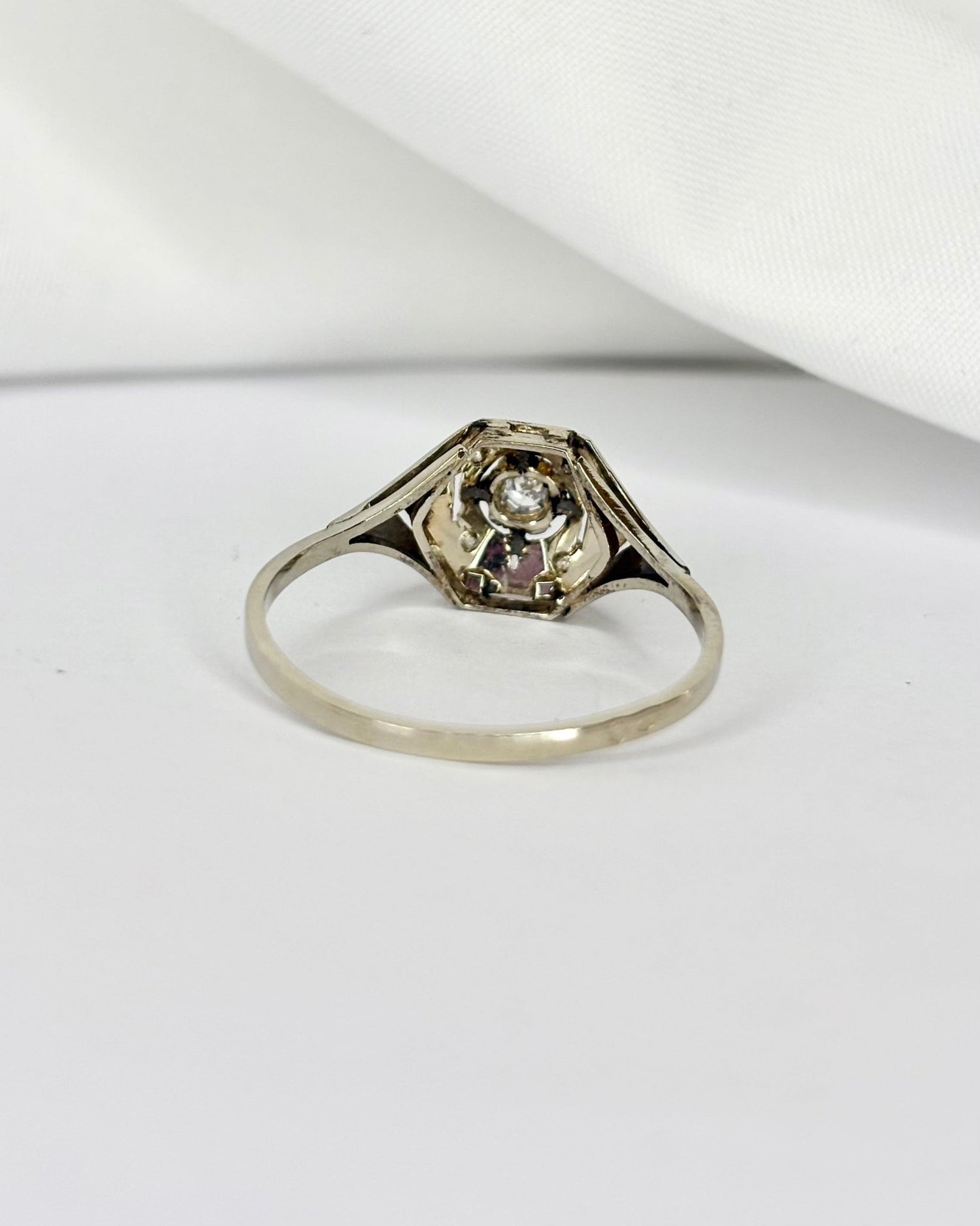 Bague Art Déco Diamants &quot;Ambrine&quot; - Elliade Paris