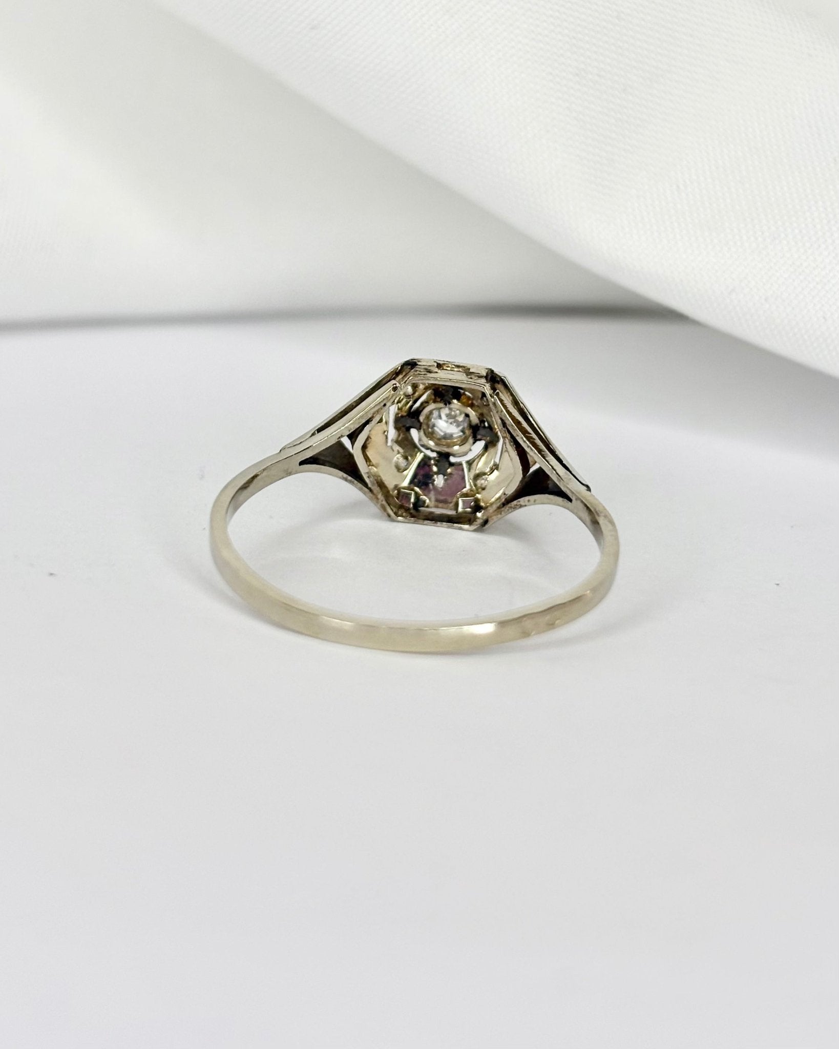 Bague Art Déco Diamants &quot;Ambrine&quot; - Elliade Paris