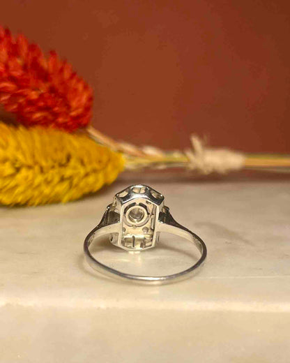 Bague Art-Déco Diamant 0.14 Carat &quot;Tania&quot;