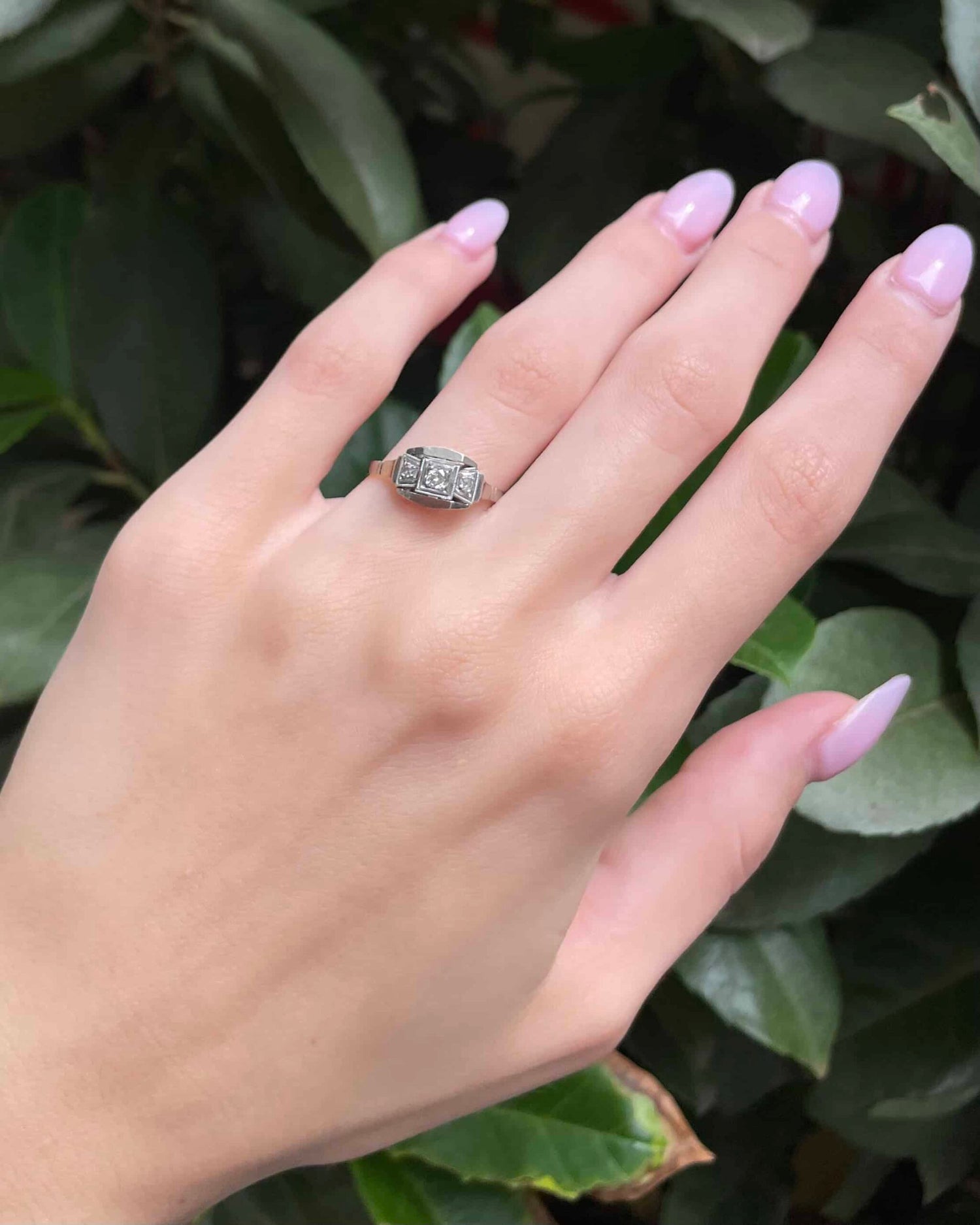 Bague Vintage Art-Déco Diamants &quot;Mariél&quot;