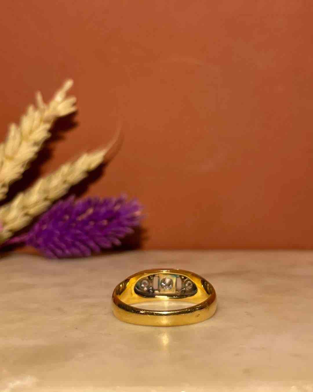 Bague Art - déco Diamants &quot;Annaëlle&quot; - Elliade Paris