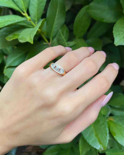 Bague Art - déco Diamants &quot;Annaëlle&quot; - Elliade Paris