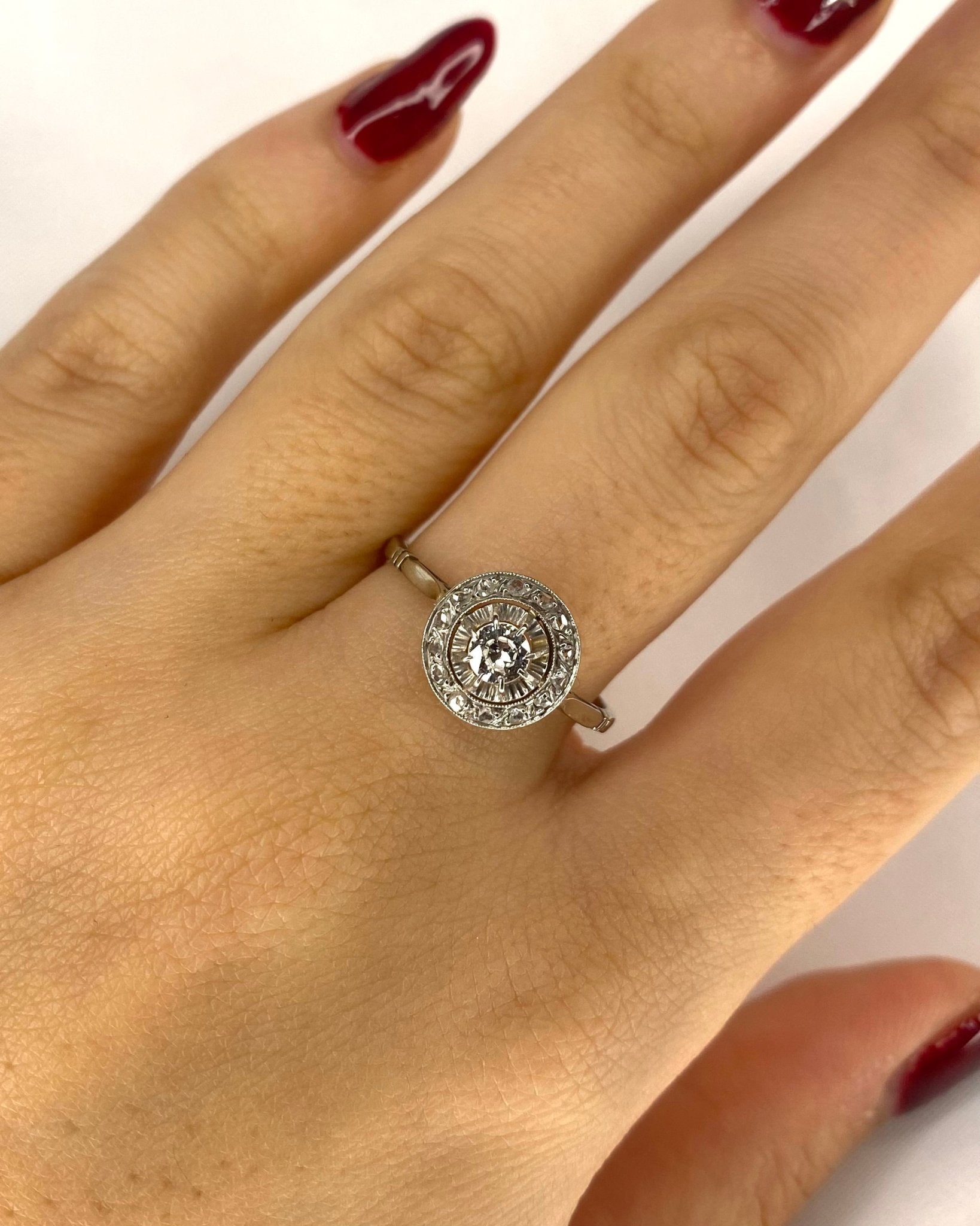 Bague Art Deco Diamants &quot;Anora&quot; - Elliade Paris