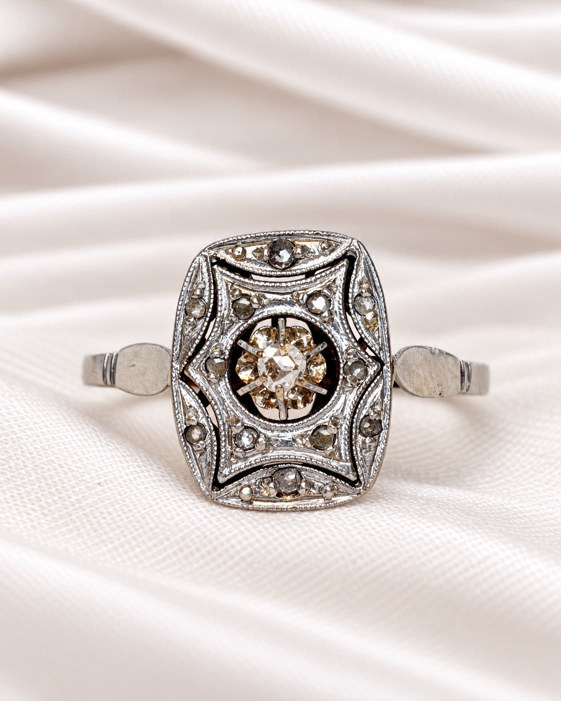 Bague Art-Déco Diamants "Anouchka" - Elliade Paris