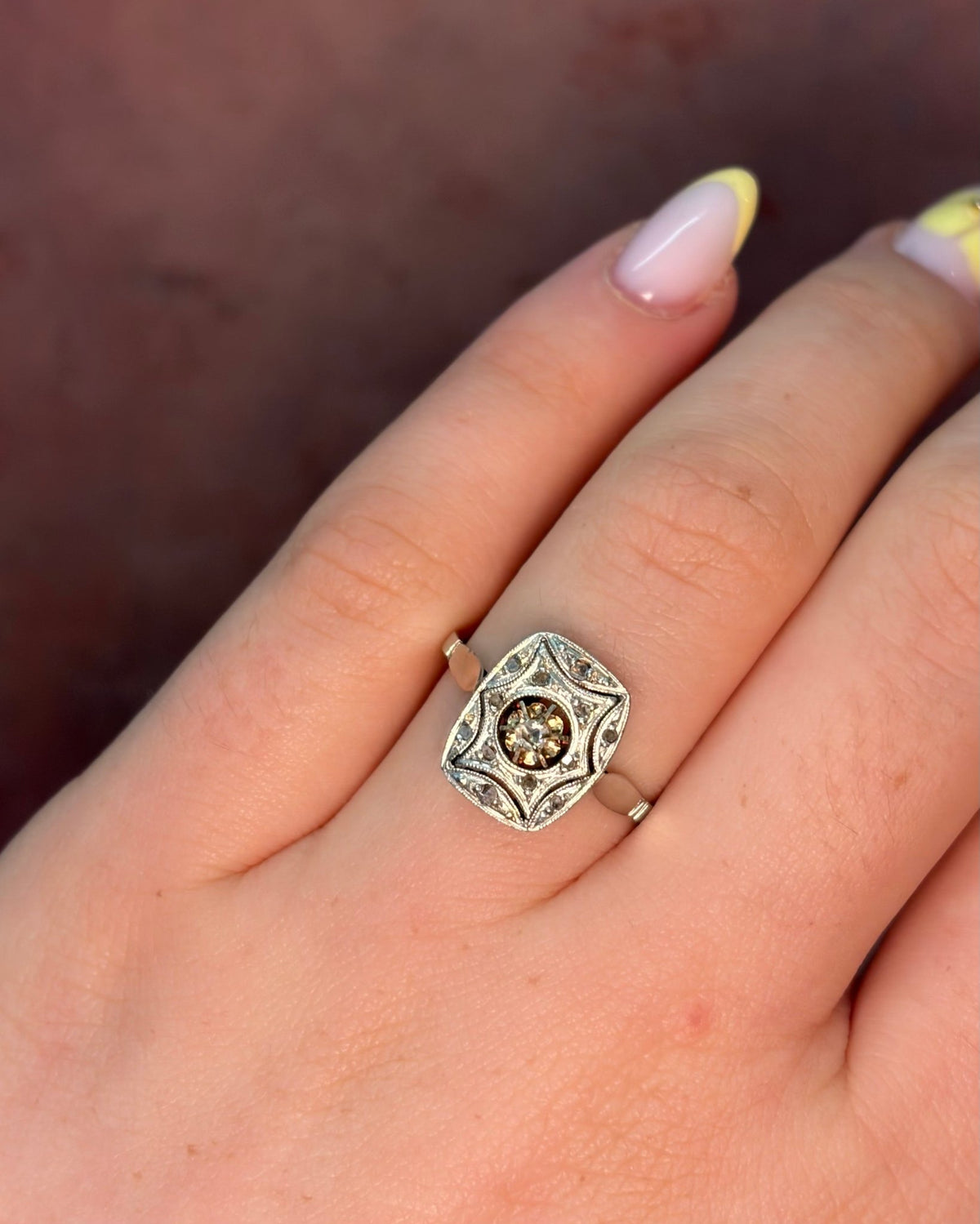 Bague Art-Déco Diamants "Anouchka" - Elliade Paris