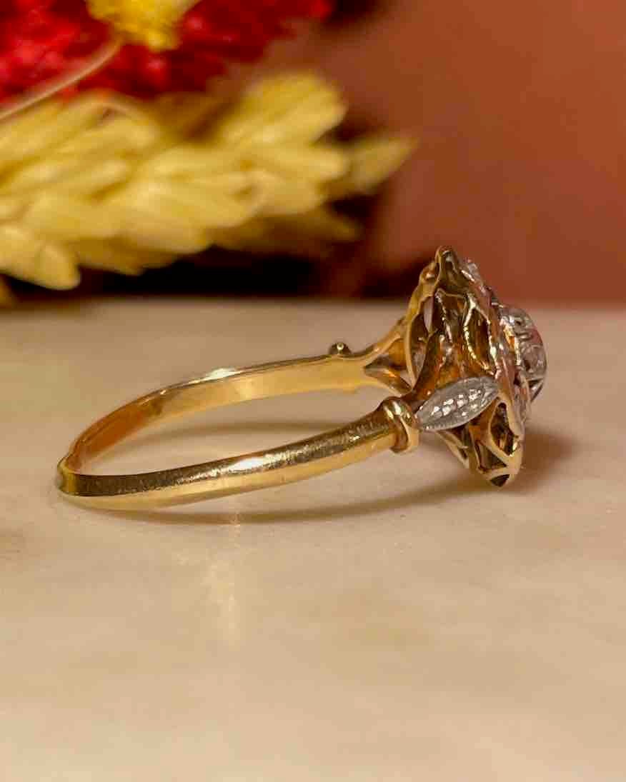 Bague Art - Déco Diamants "Azura" - Elliade Paris