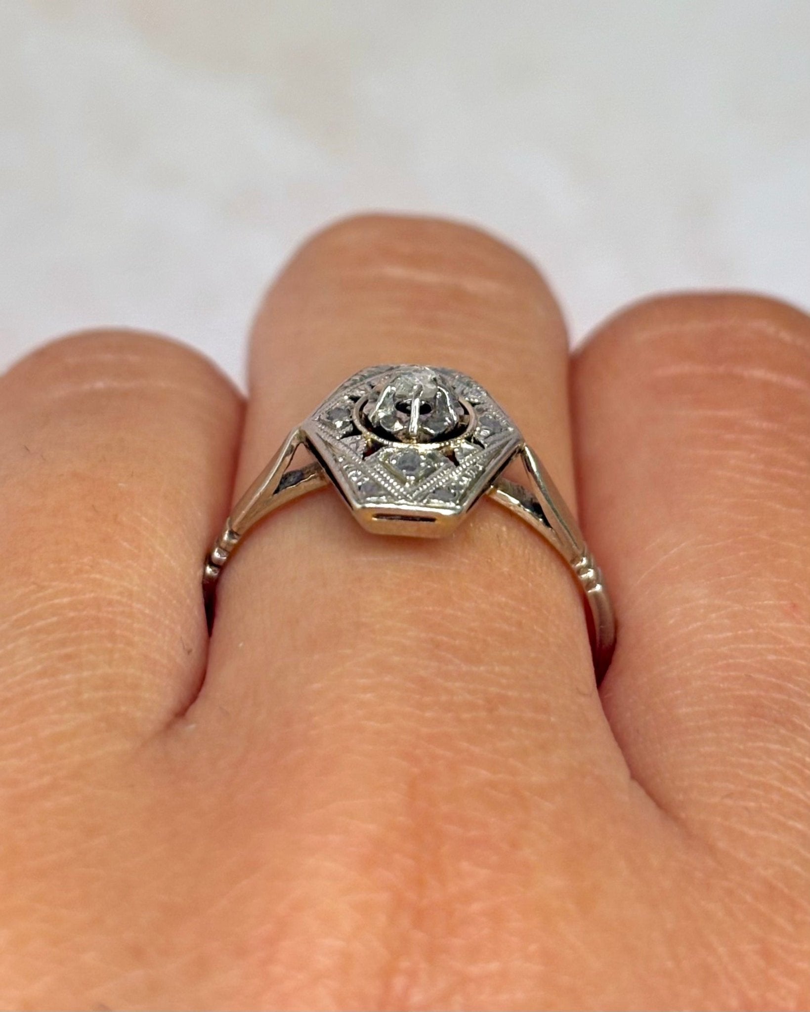 Bague Art-Déco Diamants "Bonie" - Elliade Paris