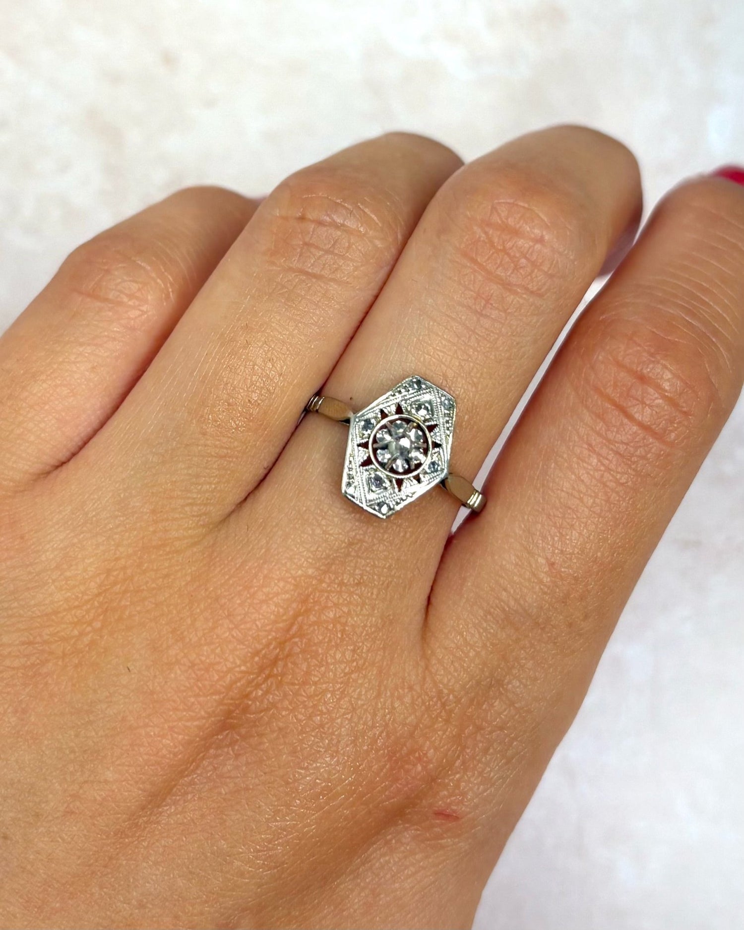 Bague Art-Déco Diamants "Bonie" - Elliade Paris