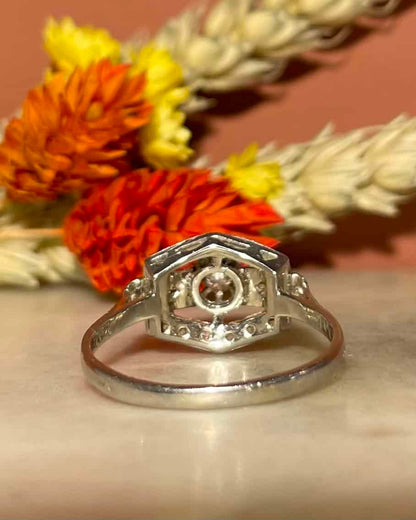 Bague Art - déco Diamants &quot;Bracie&quot; - Elliade Paris