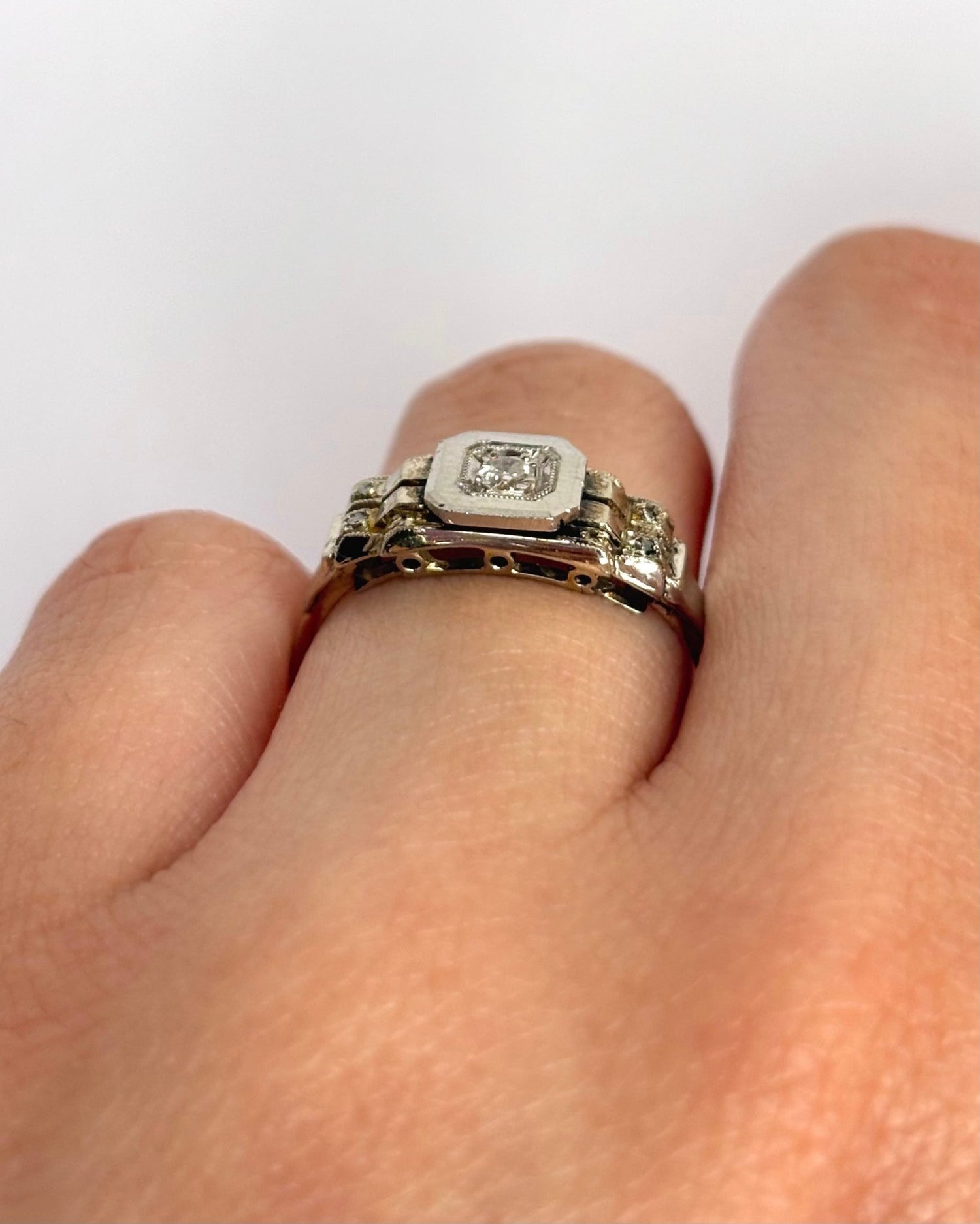 Bague Art Déco Diamants "Carina" - Elliade Paris