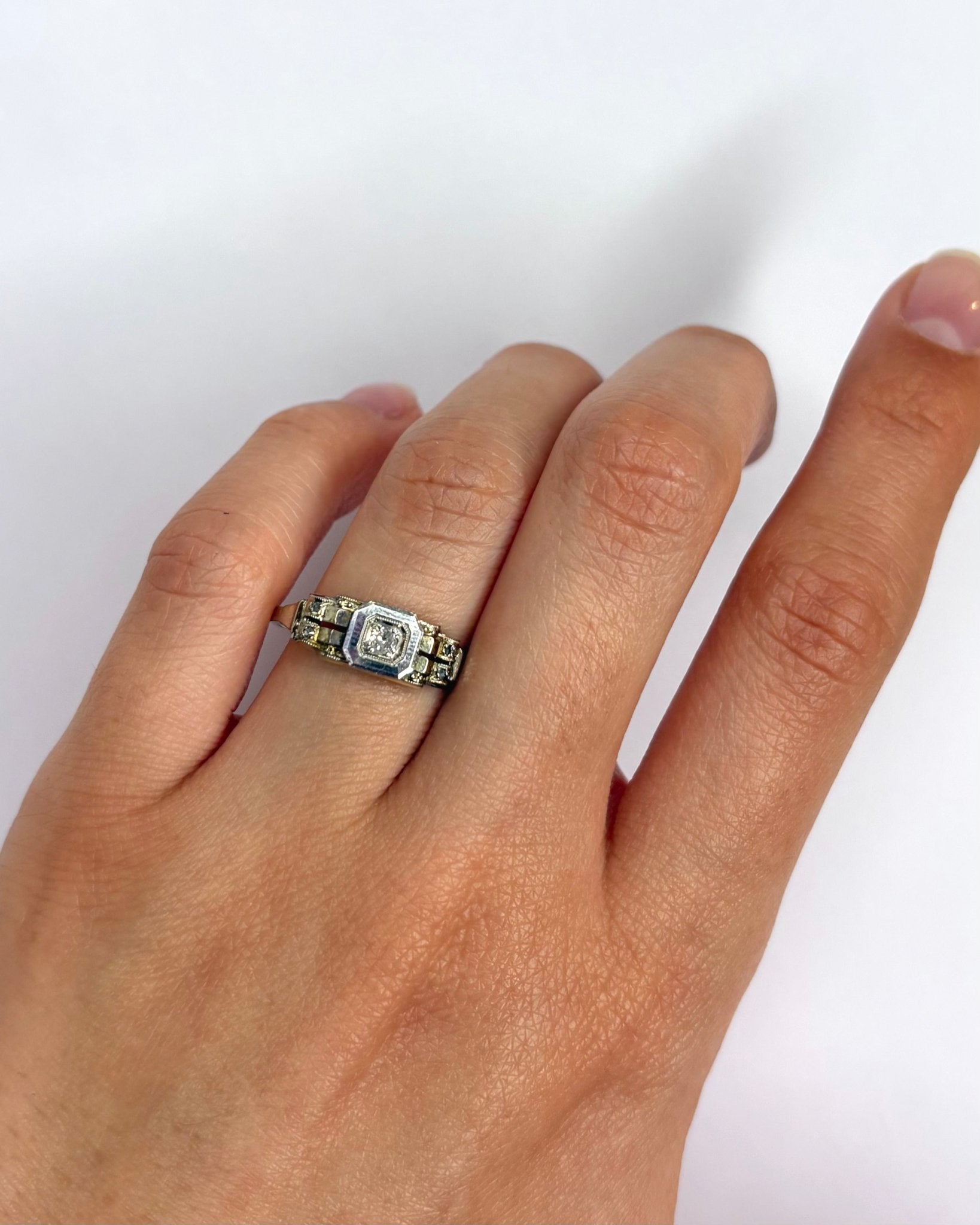 Bague Art Déco Diamants "Carina" - Elliade Paris