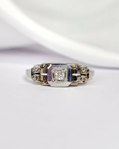 Bague Art Déco Diamants "Carina" - Elliade Paris