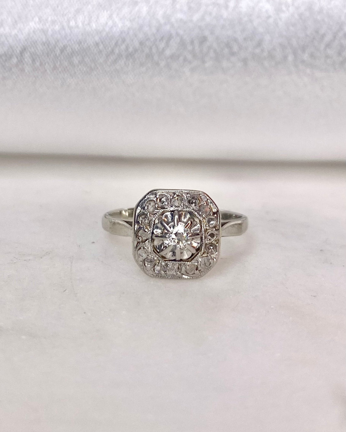 Bague Art - Déco Diamants &quot;Celyana&quot; - Elliade Paris