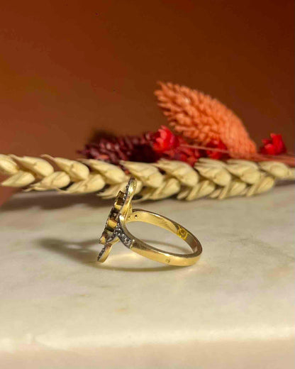 Bague Art Déco Diamants &quot;Cerise&quot; - Elliade Paris