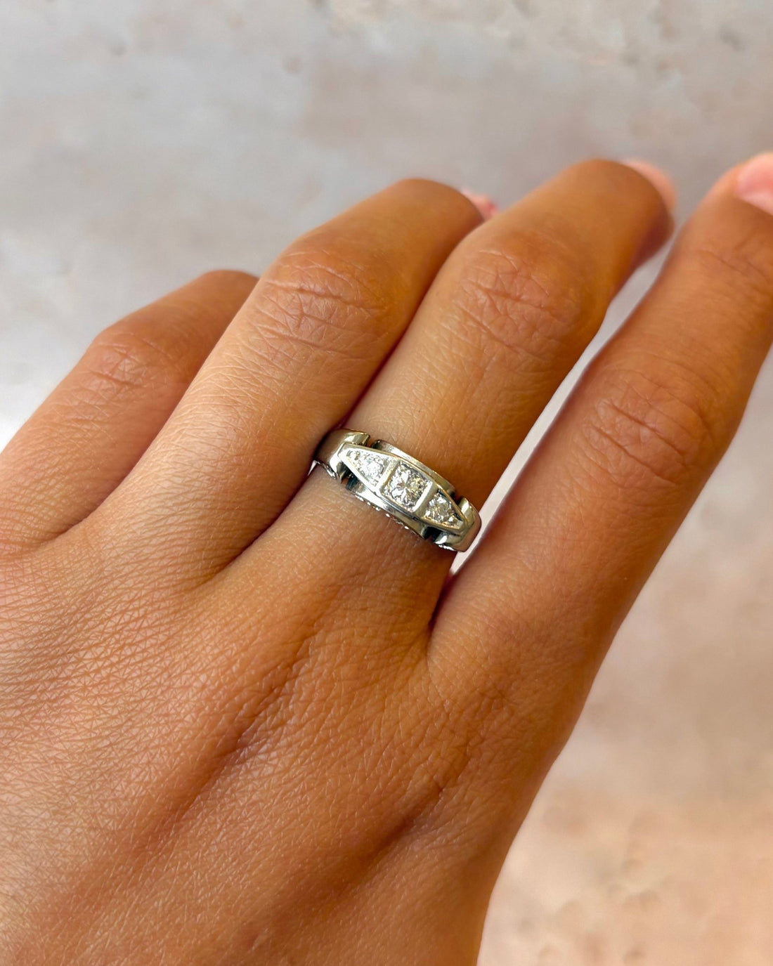 Bague Art-Déco Diamants "Chiara" - Elliade Paris