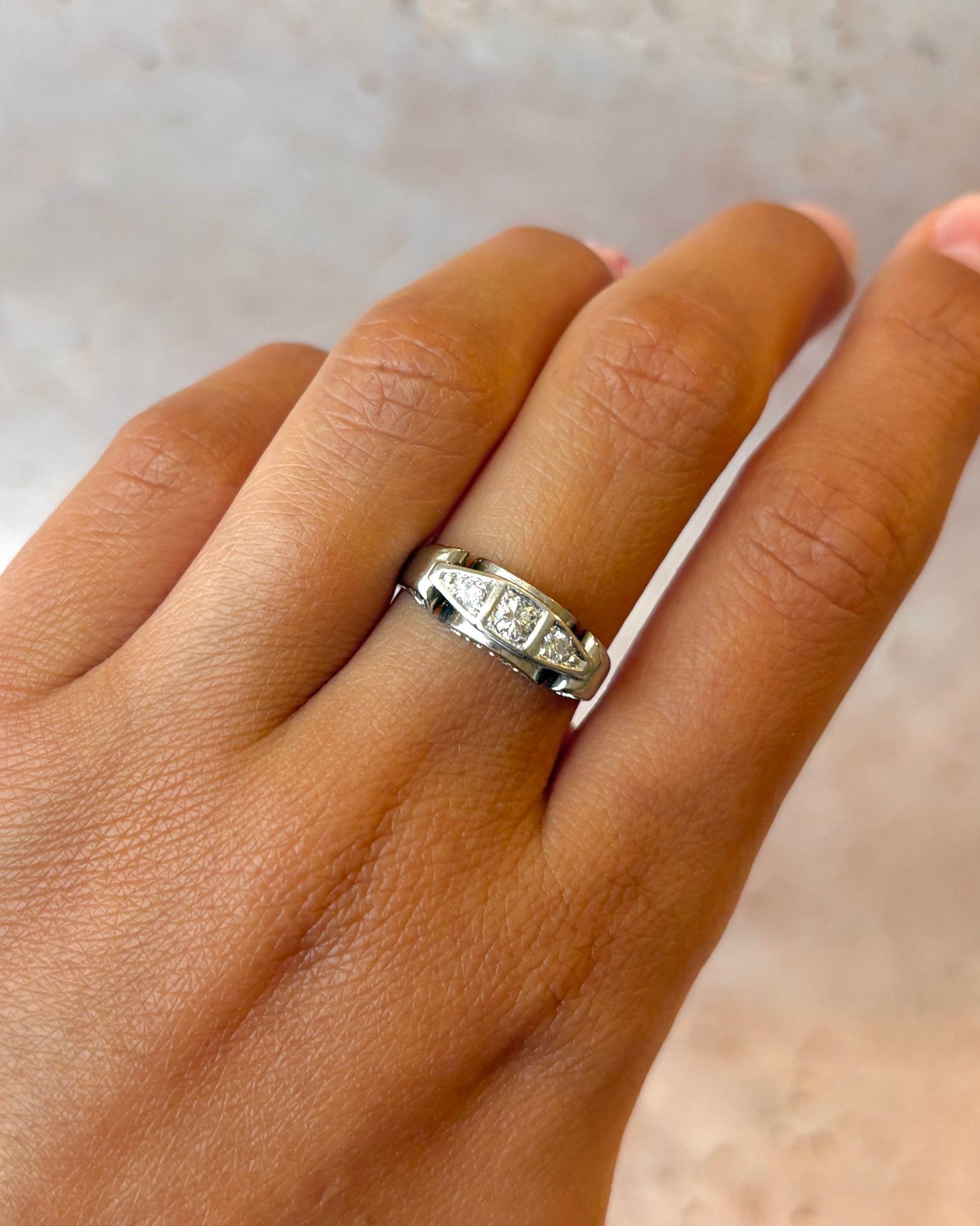 Bague Art-Déco Diamants "Chiara" - Elliade Paris