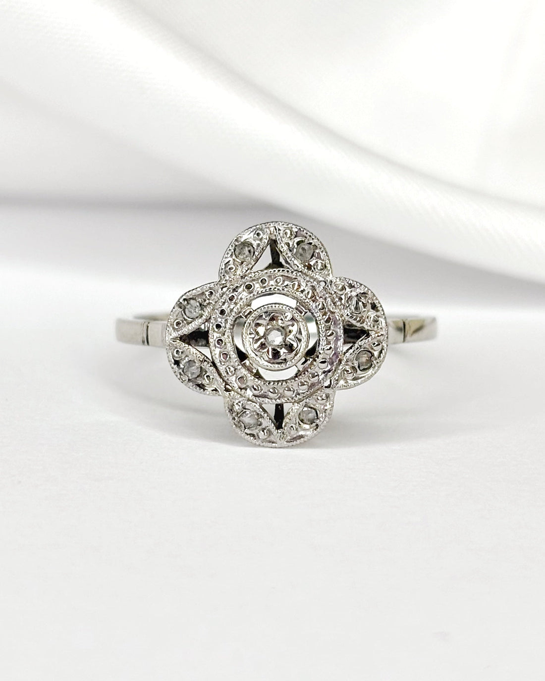 Bague Art - Déco Diamants "Chloé" - Elliade Paris