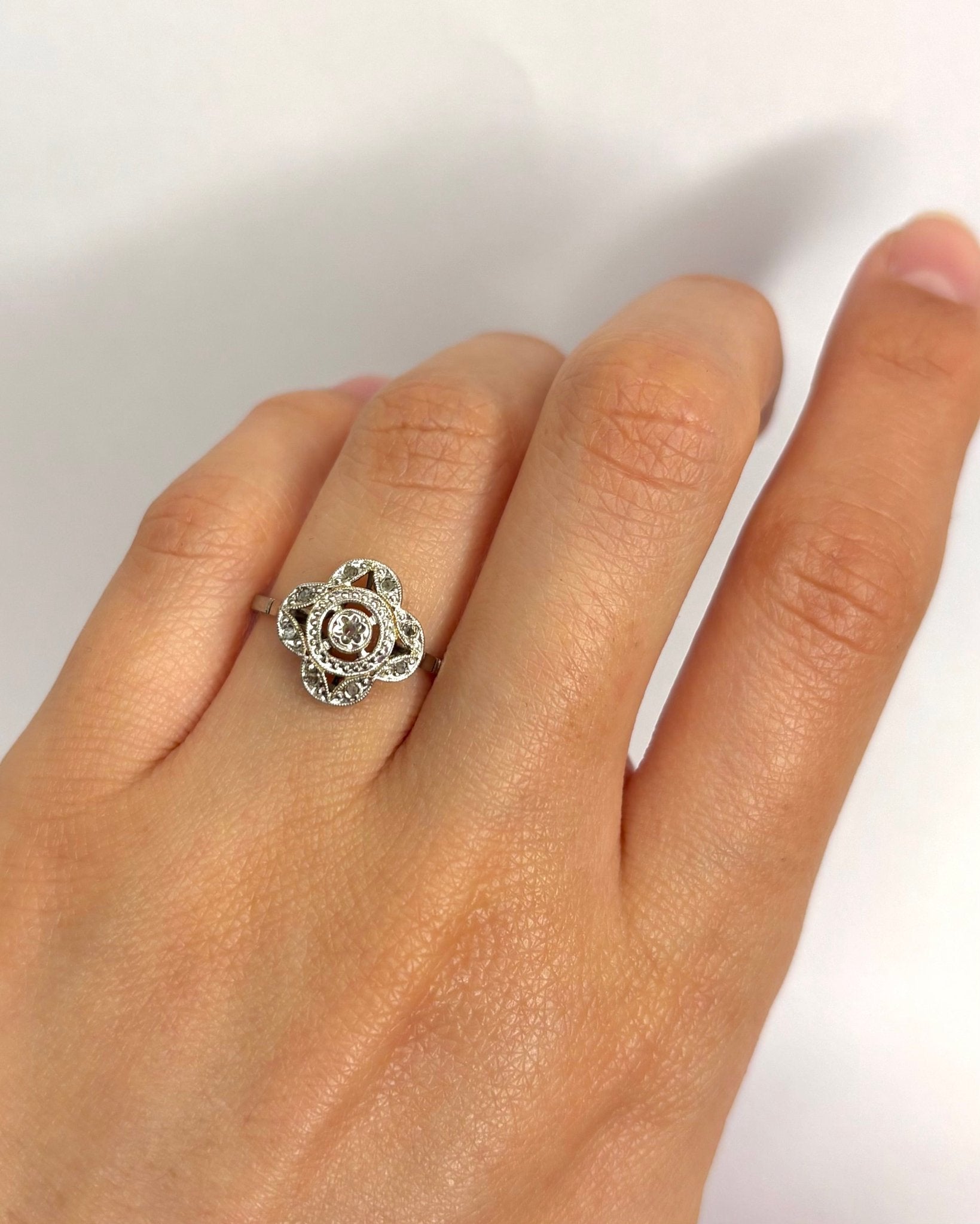 Bague Art - Déco Diamants "Chloé" - Elliade Paris