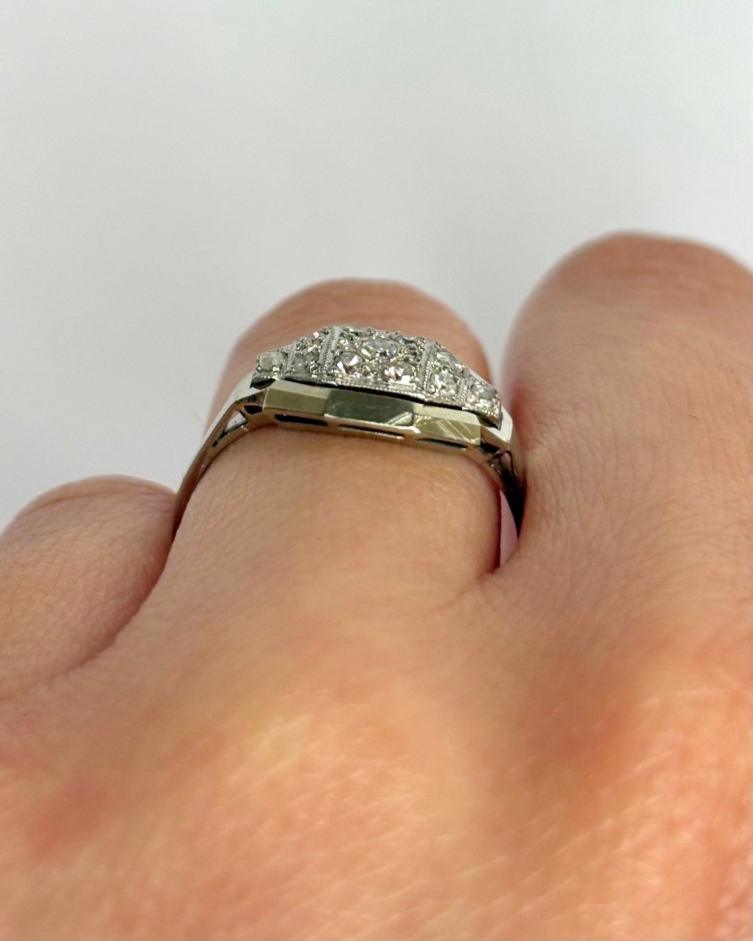 Bague Art Déco Diamants "Claire" - Elliade Paris