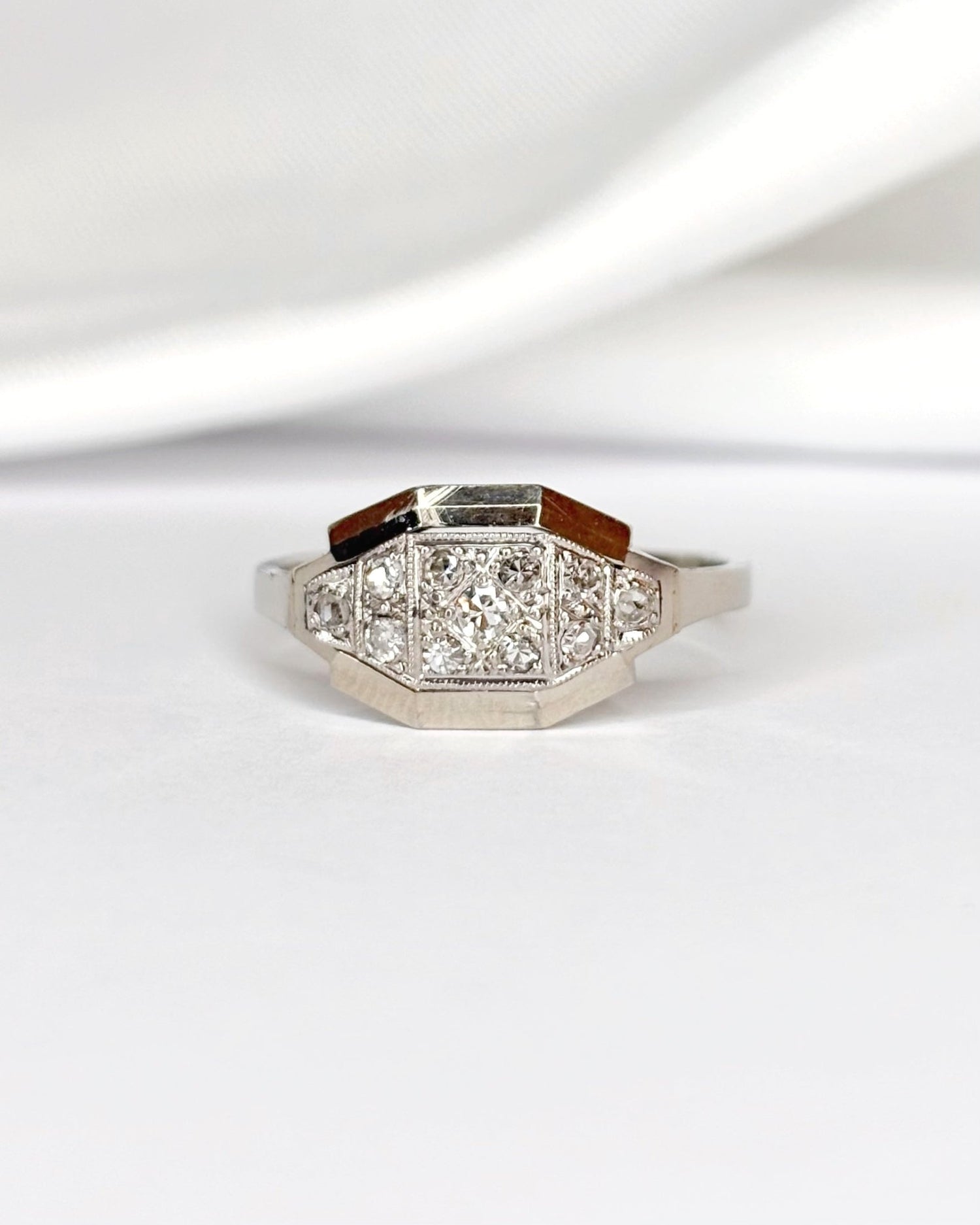 Bague Art Déco Diamants "Claire" - Elliade Paris