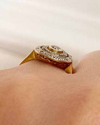 Bague Art - Déco Diamants "Clara" - Elliade Paris