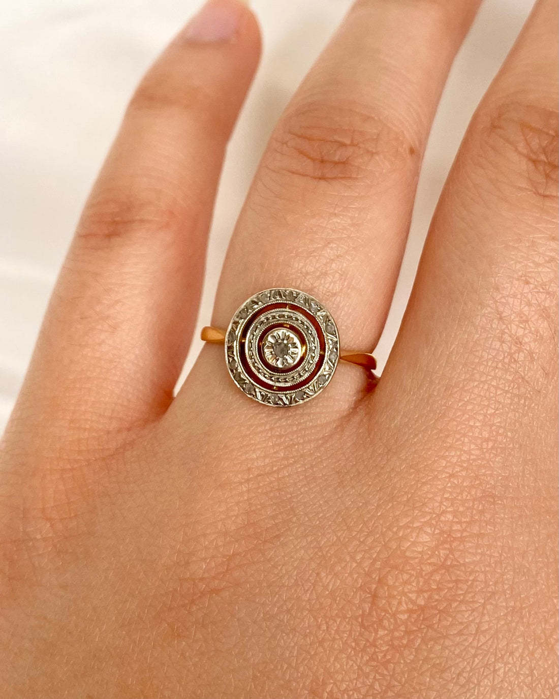 Bague Art - Déco Diamants "Clara" - Elliade Paris