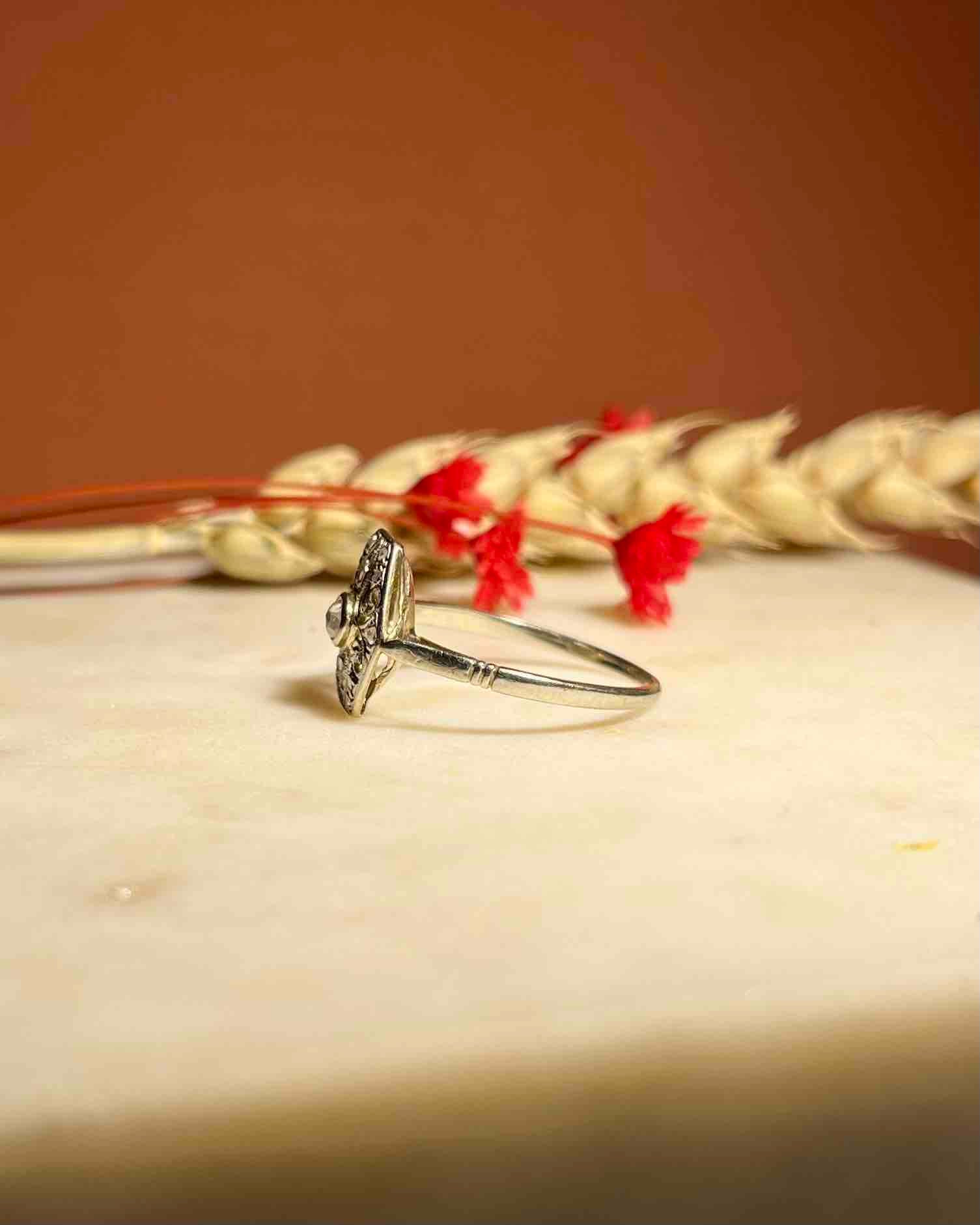 Bague Art - déco diamants "Constantine" - Elliade Paris