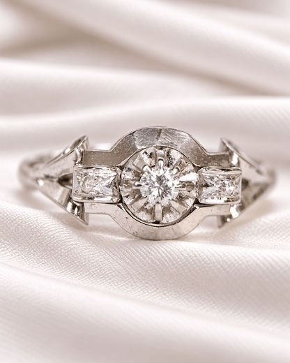 Bague Art-Déco Diamants "Coraline" - Elliade Paris