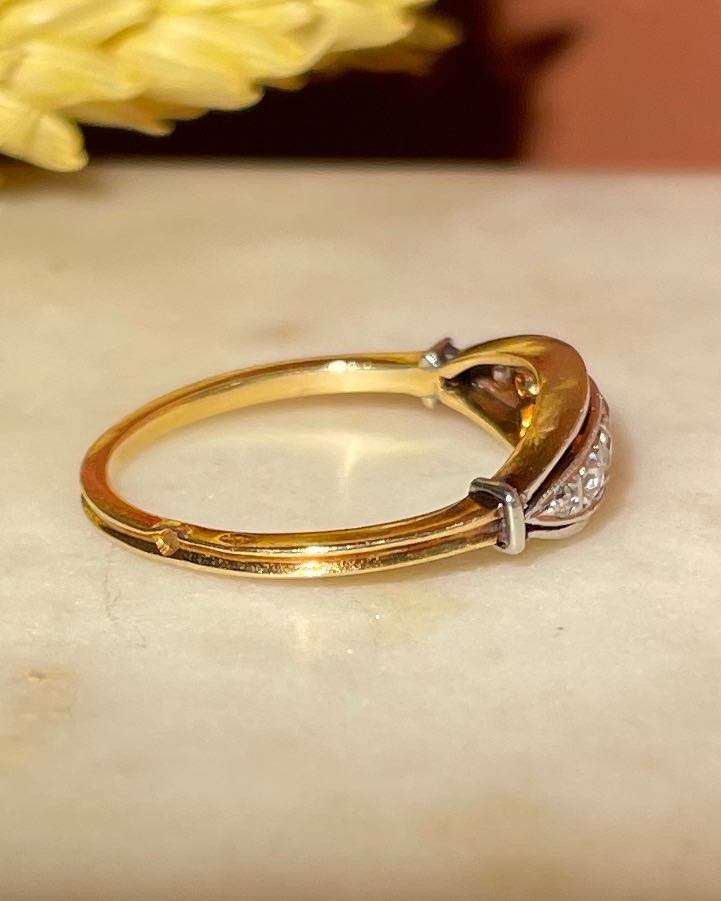 Bague Art - déco Diamants "Drina" - Elliade Paris