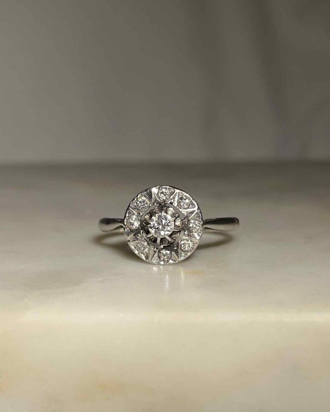 Bague Art-déco Diamant &quot;Ohana&quot;