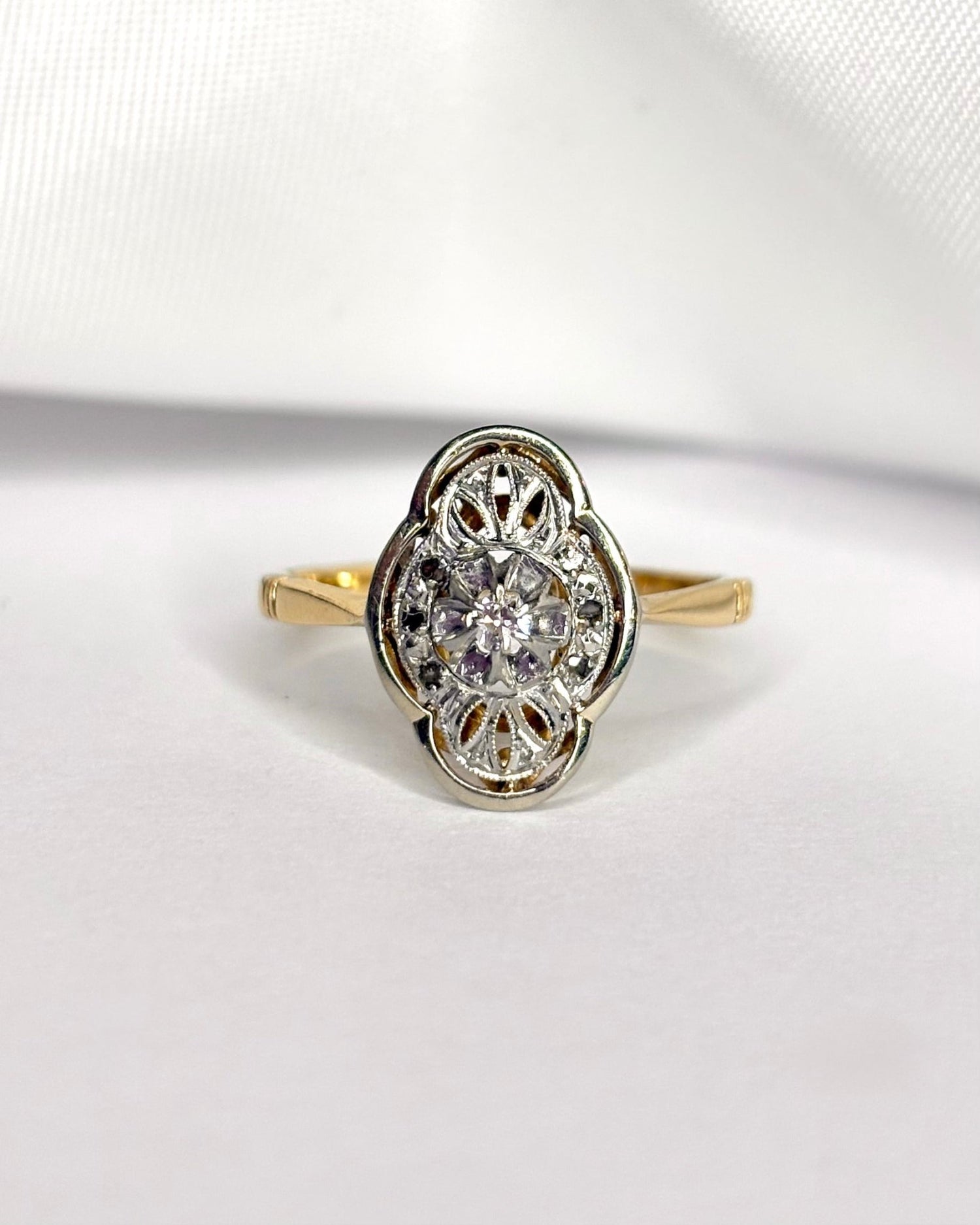 Bague Art Déco Diamants "Emily" - Elliade Paris