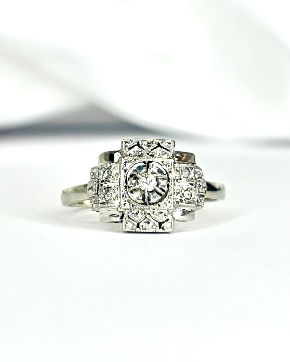 Bague Art - Déco Diamants "Emma" - Elliade Paris