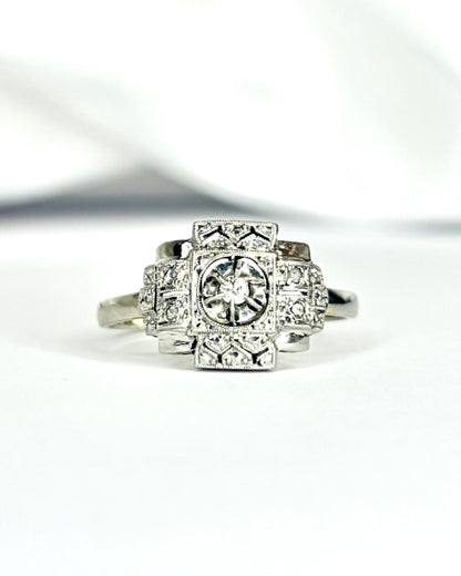 Bague Art - Déco Diamants "Emma" - Elliade Paris