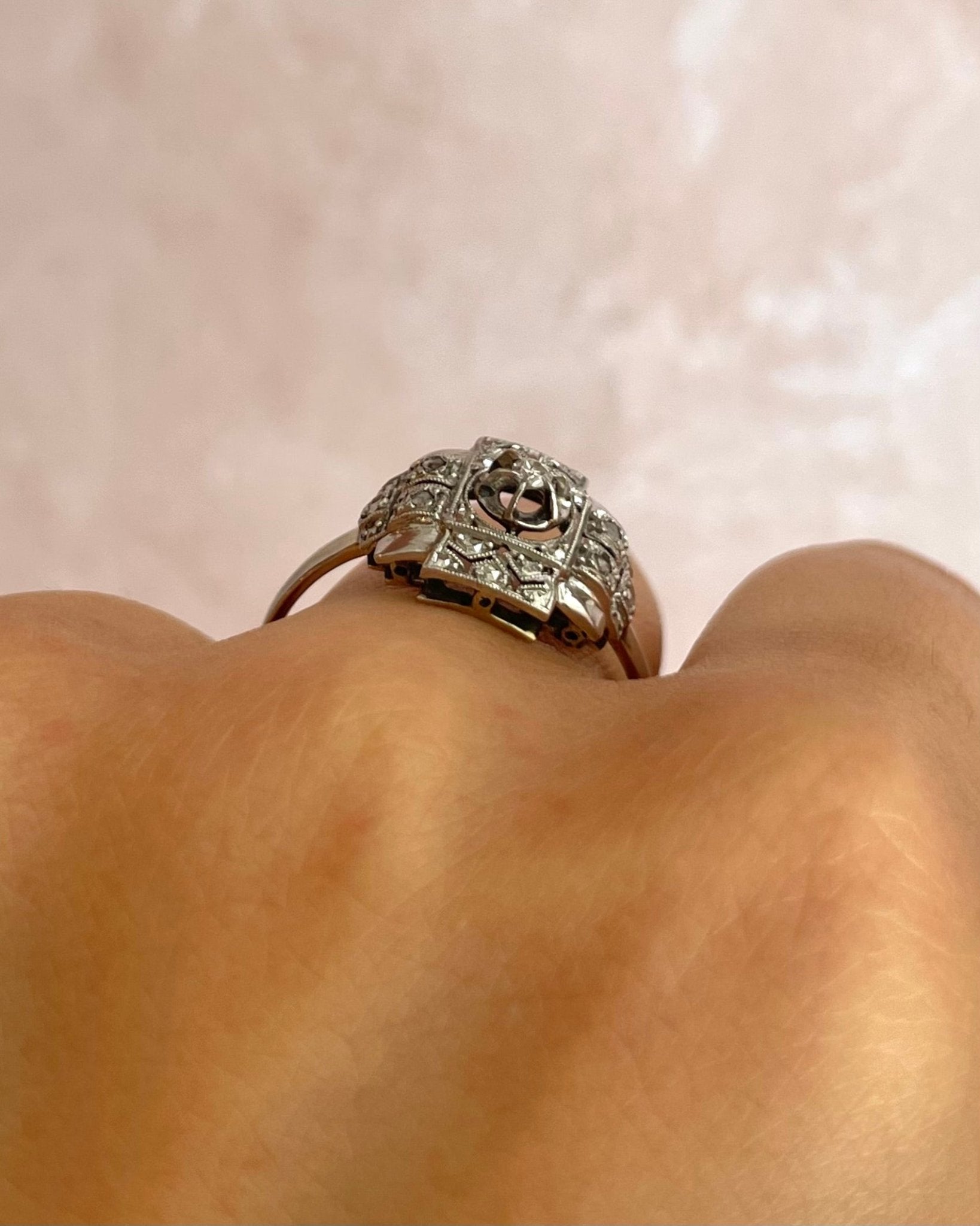 Bague Art - Déco Diamants "Emma" - Elliade Paris