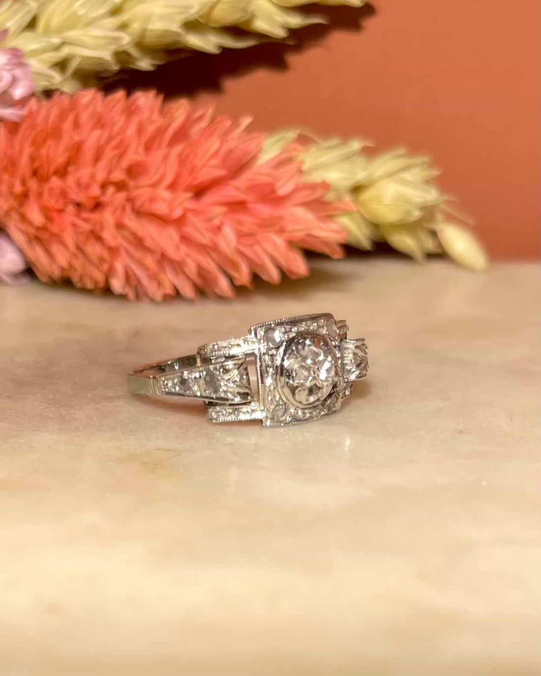 Bague Art-Déco Diamants &quot;Maïssane&quot;