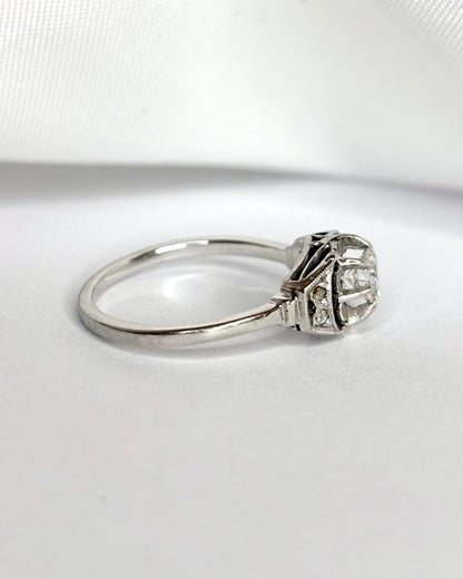 Bague Art Déco Diamants "Esmeralda" - Elliade Paris