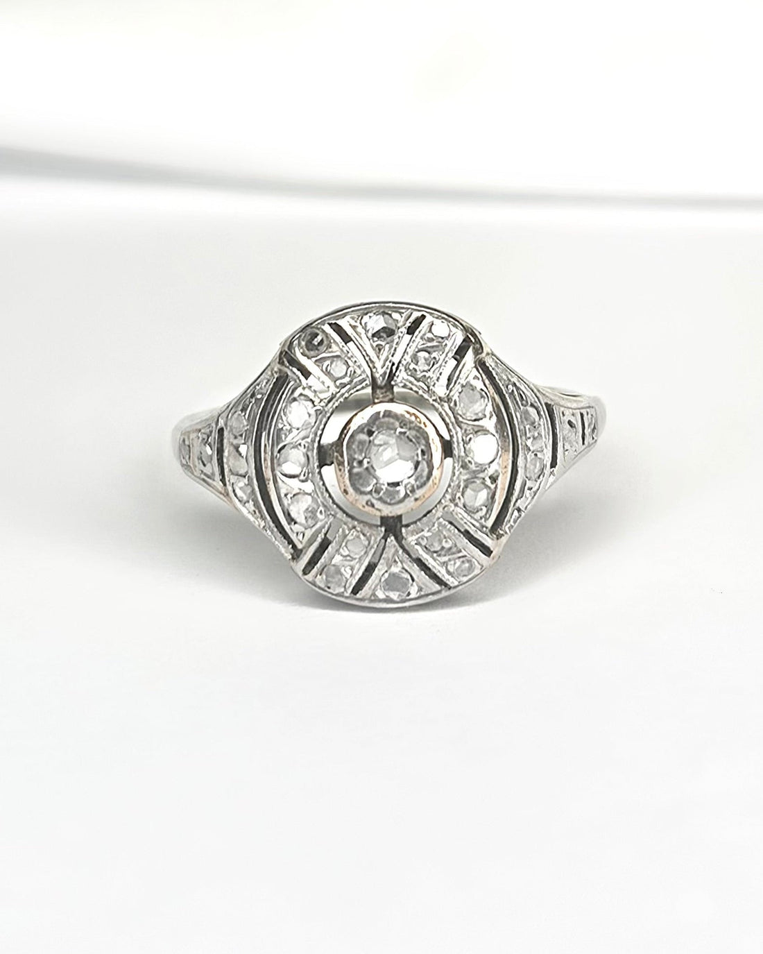 Bague Art - Déco Diamants "Estelle" - Elliade Paris