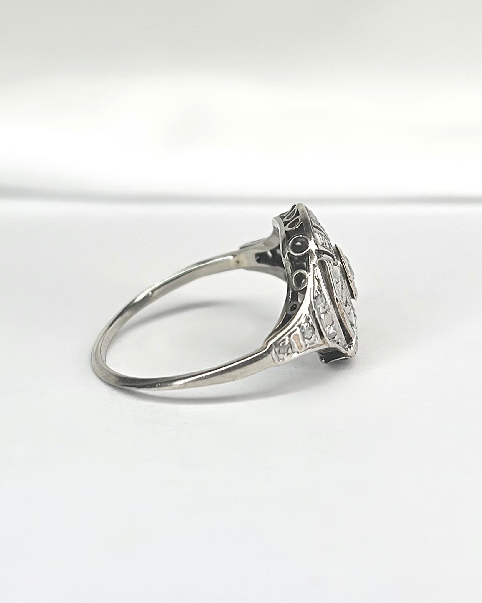 Bague Art - Déco Diamants "Estelle" - Elliade Paris