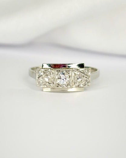 Bague Art-Déco Diamants "Esther" - Elliade Paris