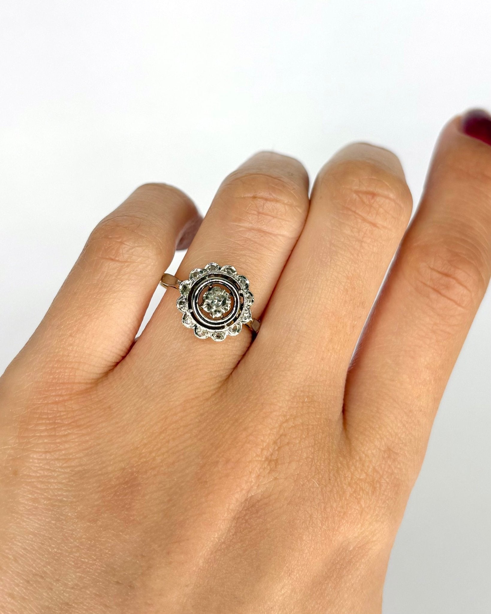 Bague Art Déco Diamants "Eudoxie" - Elliade Paris