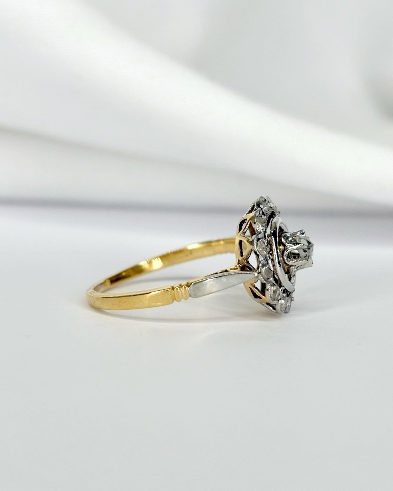 Bague Art Déco Diamants "Eudoxie" - Elliade Paris