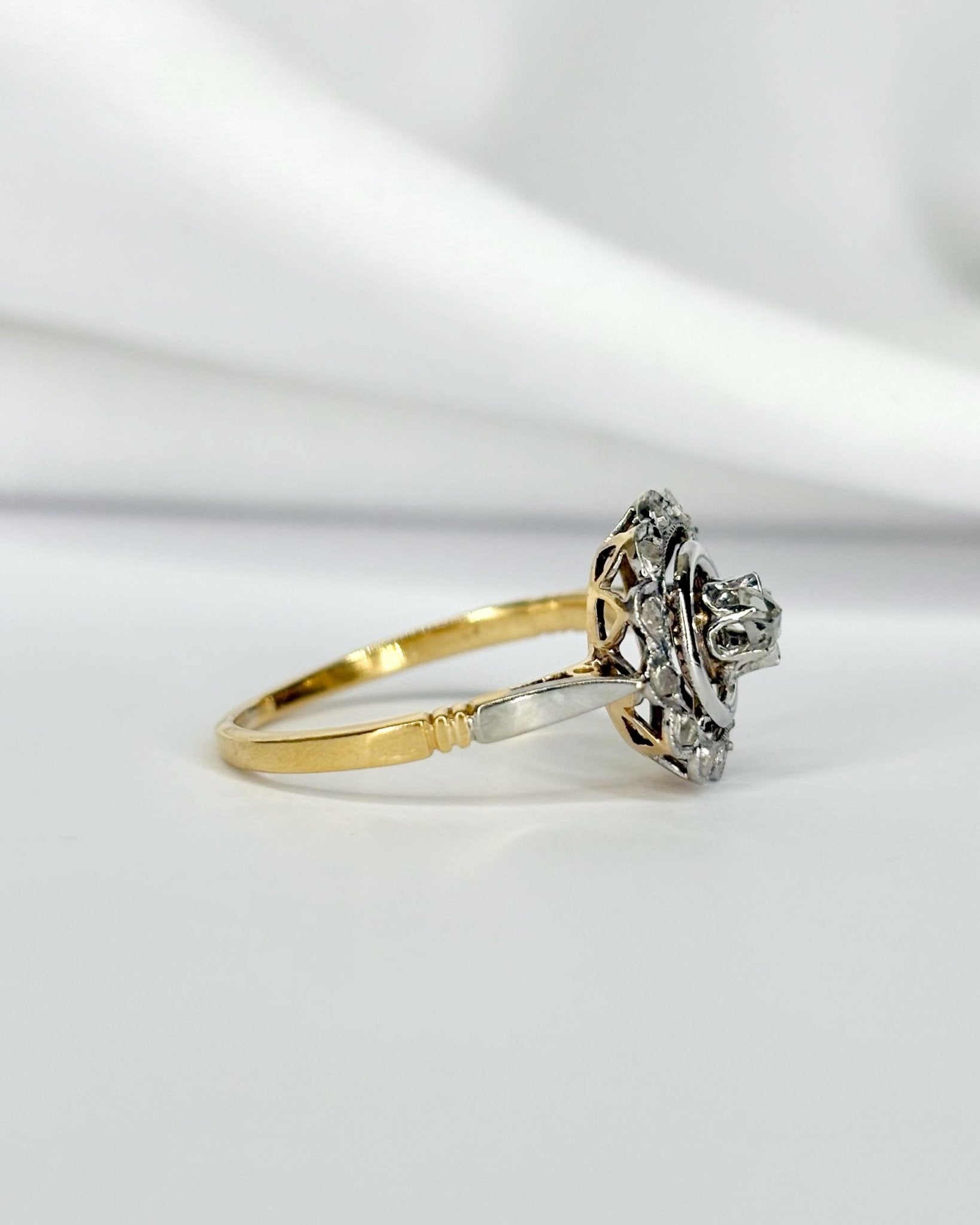 Bague Art Déco Diamants "Eudoxie" - Elliade Paris