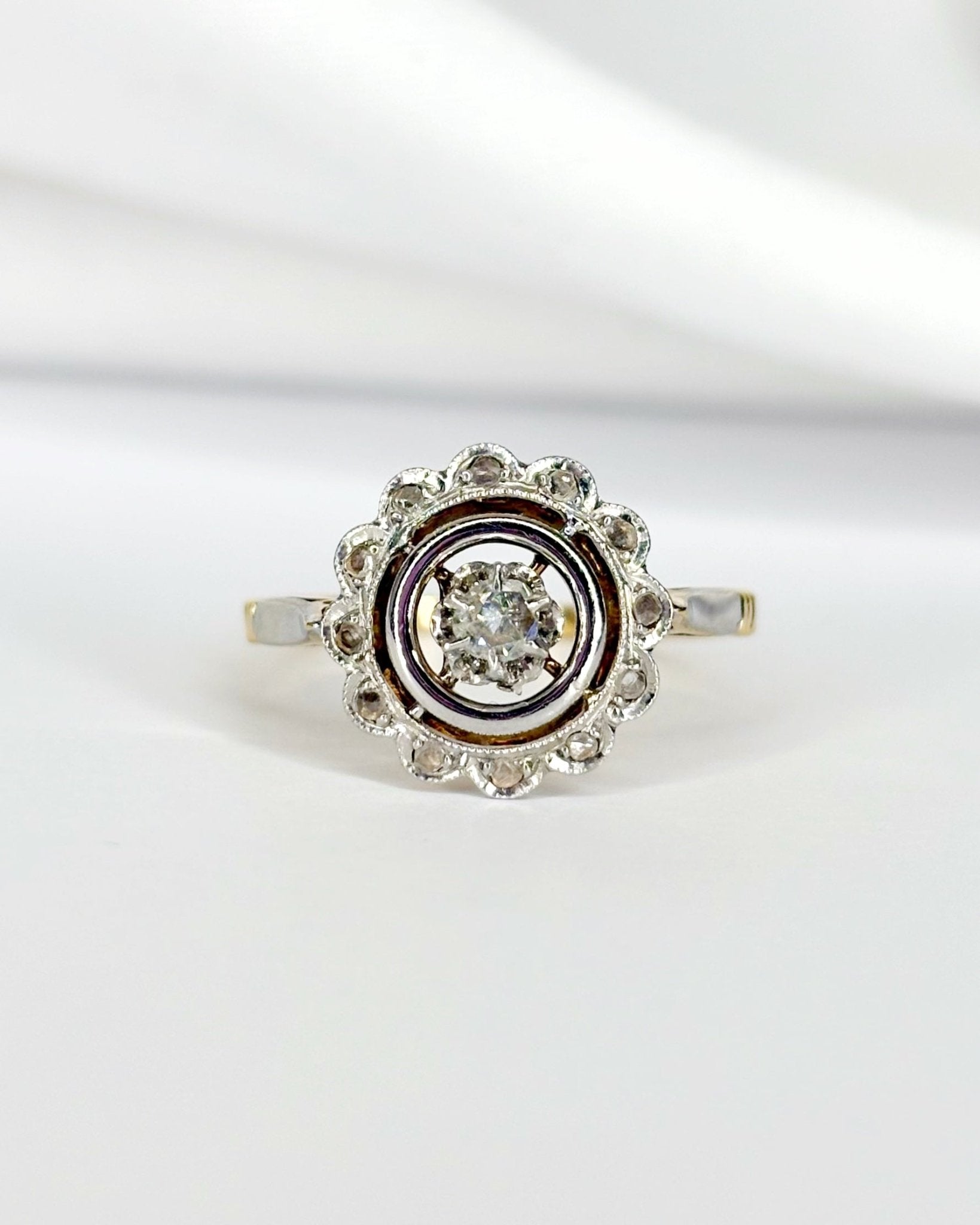 Bague Art Déco Diamants "Eudoxie" - Elliade Paris