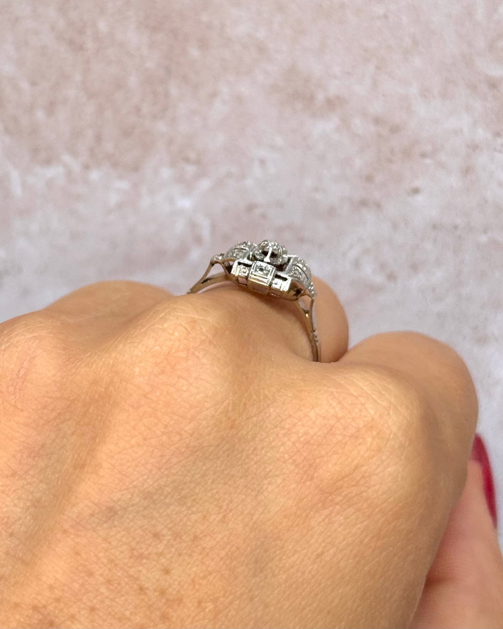 Bague Art-Déco Diamants "Fanélie" - Elliade Paris