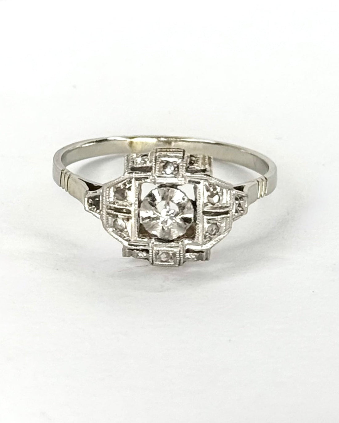 Bague Art-Déco Diamants "Fanélie" - Elliade Paris