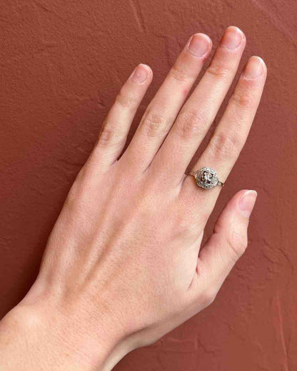 Bague Art - déco Diamants &quot;Fanny&quot; - Elliade Paris