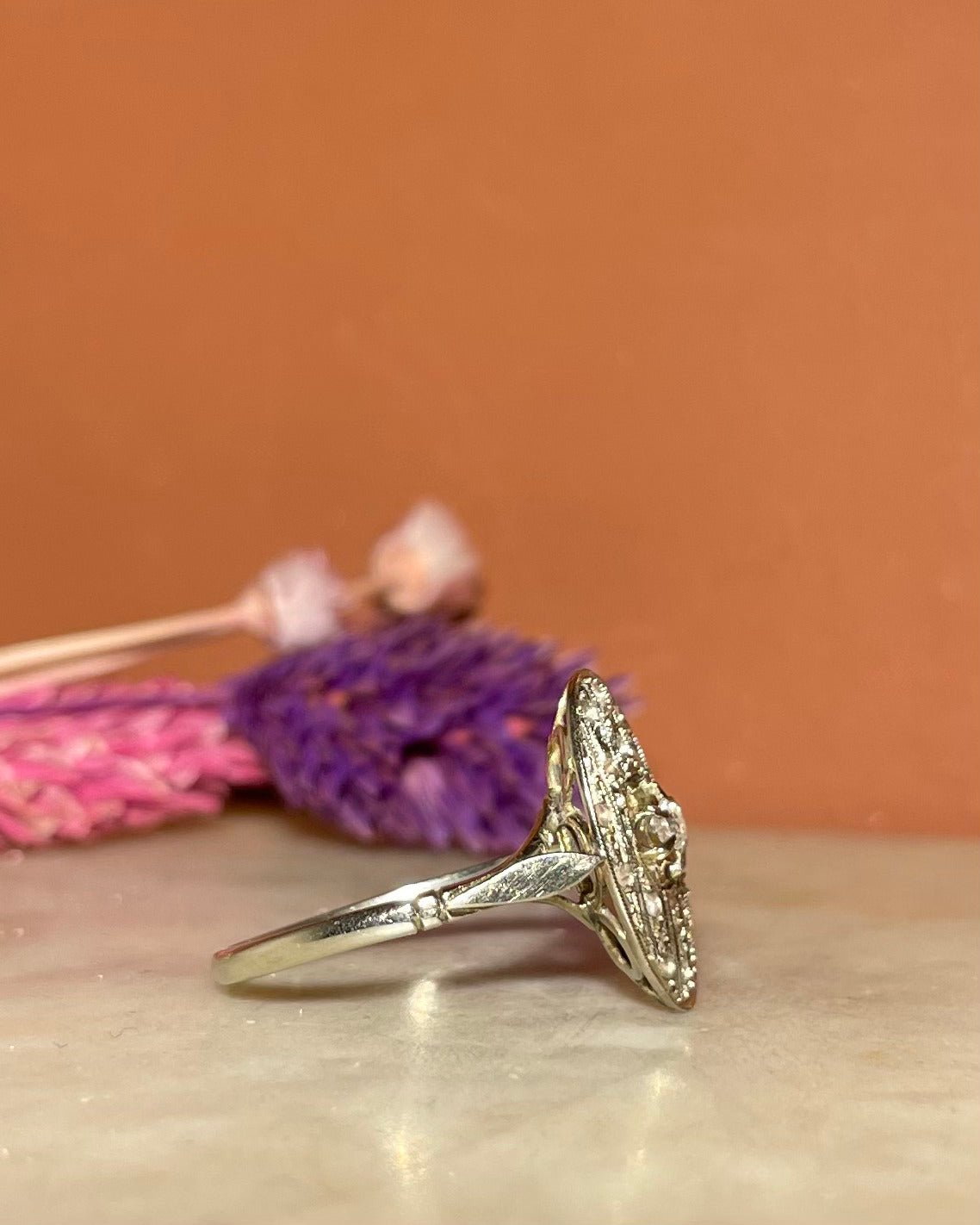 Bague Art - Déco Diamants "Flavienne" - Elliade Paris